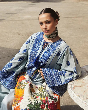 BQ-03 I Unstitched 3PC Wool Marina